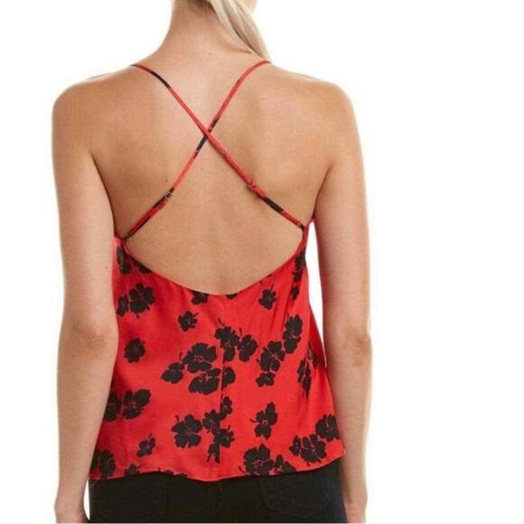 Capulet Emilia Red Floral Satin Tank Top - Picture 2 of 7